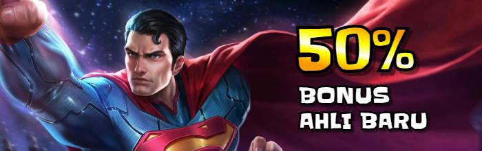 Superman bagi Bonus Ahli Baru 30% kepada pemain yang tambah nilai buat kali pertama